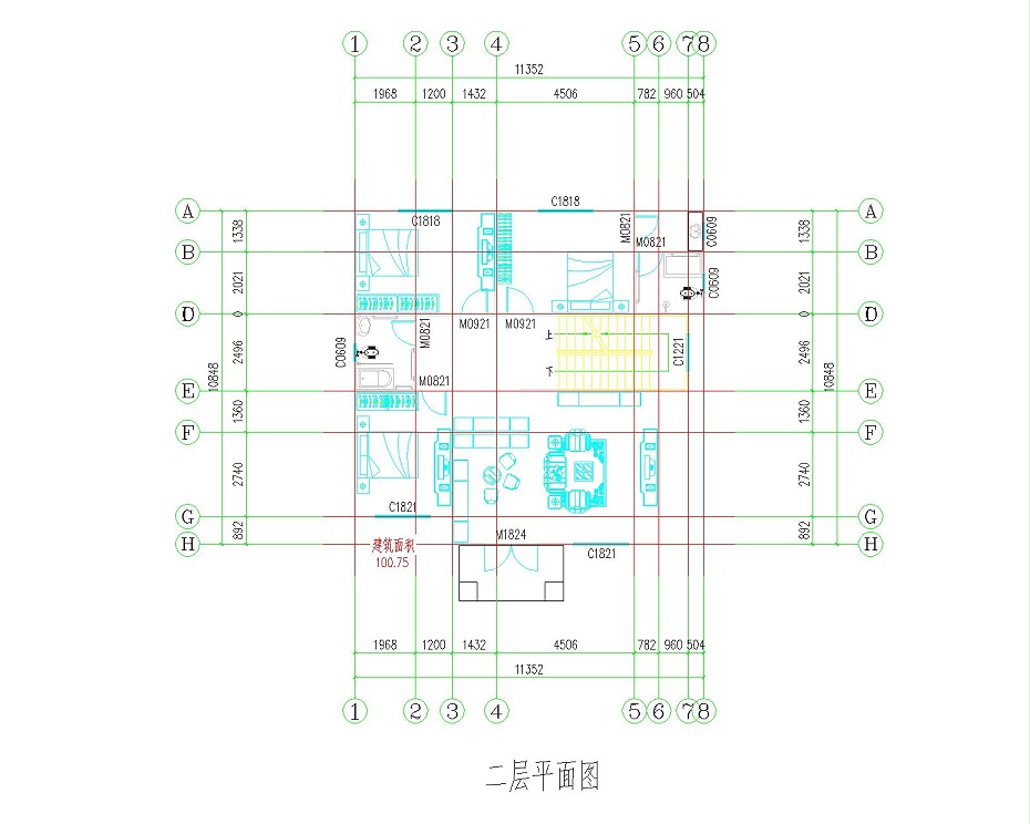 新中式二层设计图