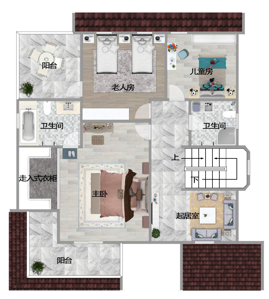 二层房屋户型图